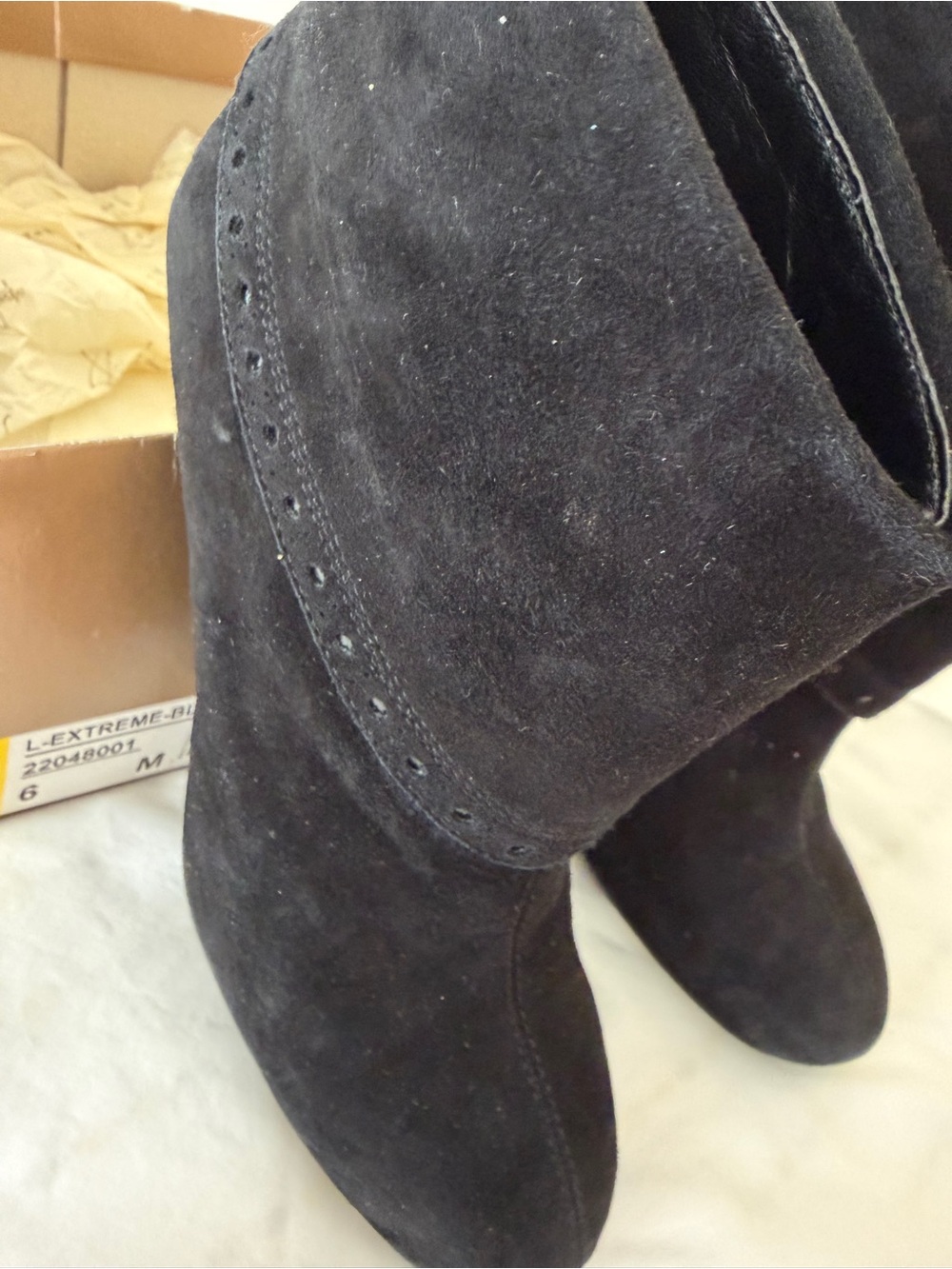 Franco Sarto Black suede Bootie
